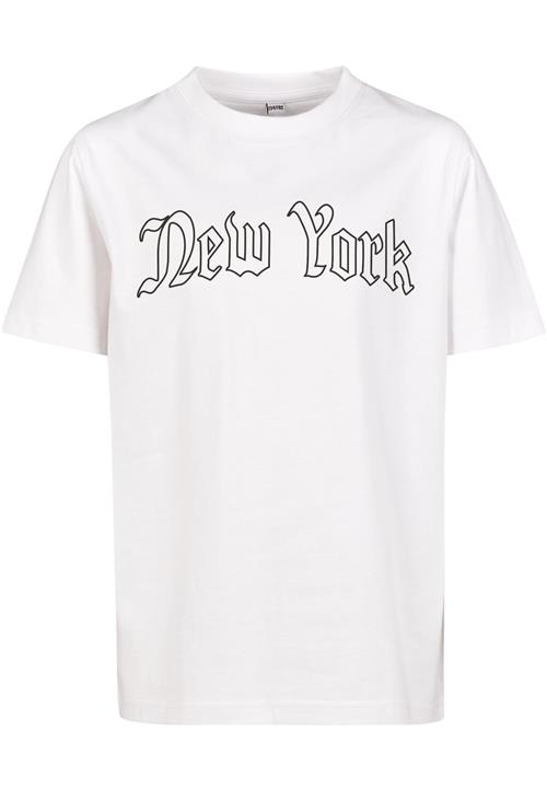 Mister Tee Shirts 'New York'  sort / hvid