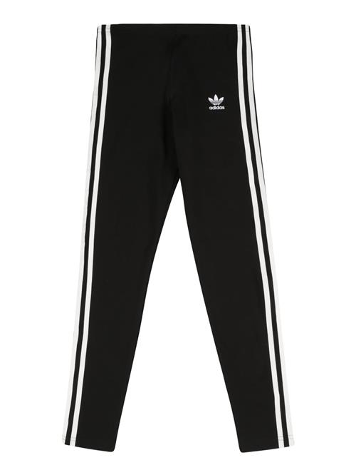 ADIDAS ORIGINALS Leggings 'Adicolor'  sort / hvid