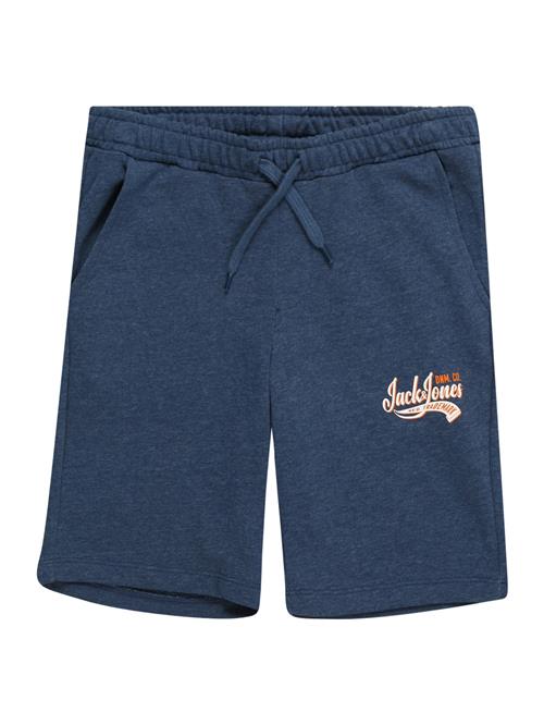 Jack & Jones Junior Bukser  mørkeblå / orange / hvid