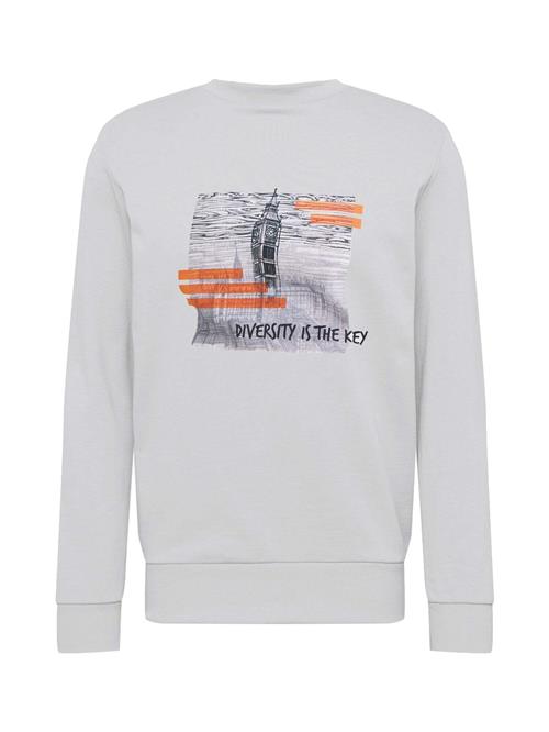 WESTMARK LONDON Sweatshirt 'London Diversity'  basalgrå / orange / sort / hvid