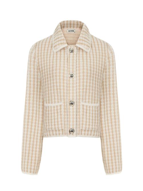 NOCTURNE Cardigan  creme / kit / lysebrun