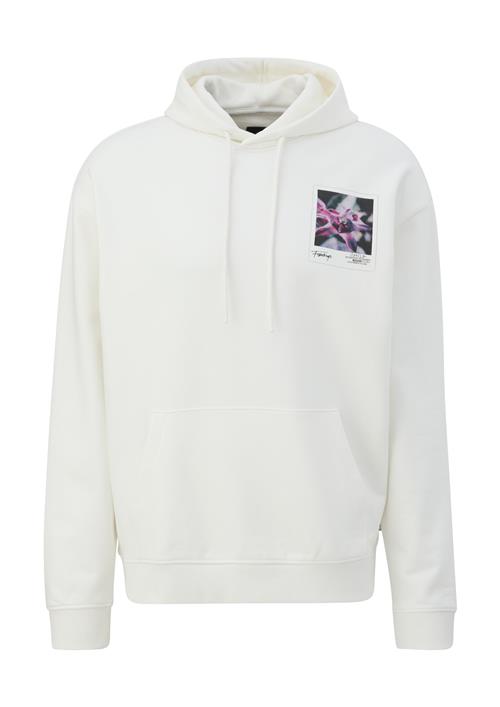 Se QS Sweatshirt  blandingsfarvet / hvid ved About You