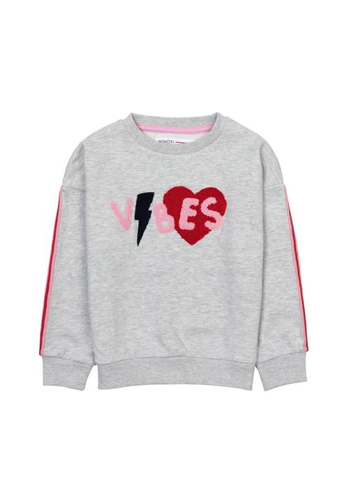 Se MINOTI Sweatshirt  grå-meleret / pink / rød / sort ved About You