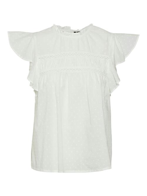 Se VERO MODA Bluse 'TRINE'  hvid ved About You