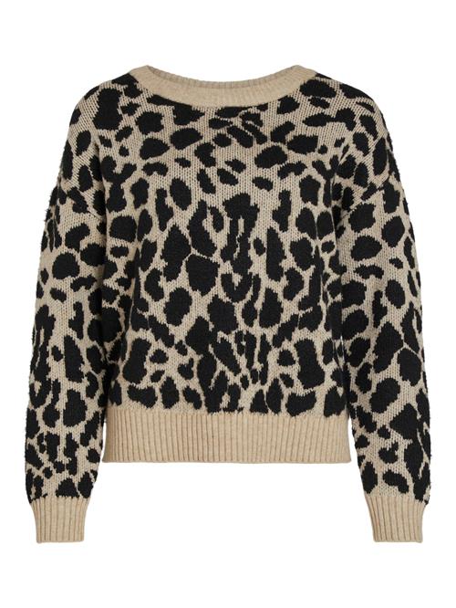 Se VILA Pullover 'Ril'  beige-meleret / sort ved About You