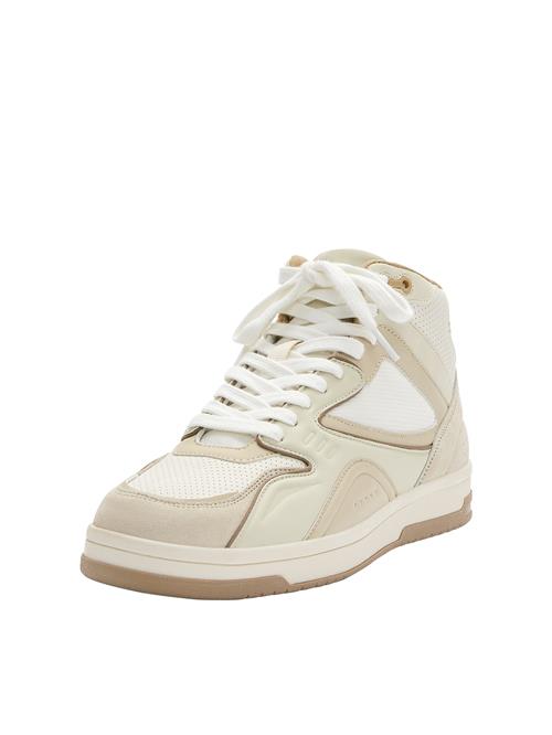 Pull&Bear Sneaker high  beige / champagne / hvid