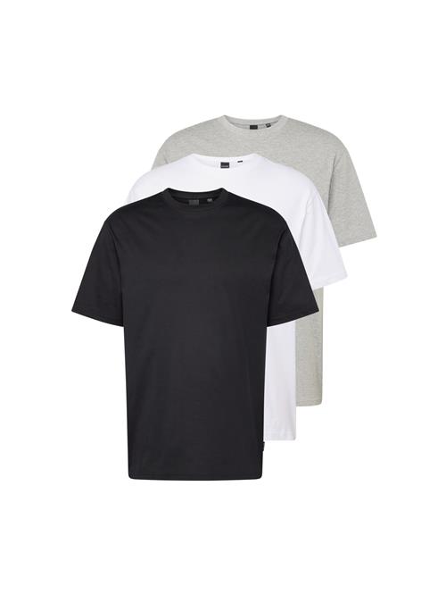 Only & Sons Bluser & t-shirts 'FRED'  grå-meleret / sort / hvid