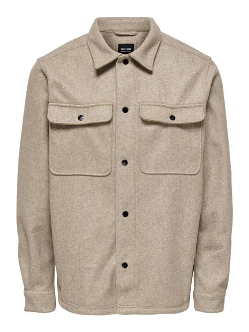 Only & Sons Overgangsjakke 'Ash'  beige-meleret