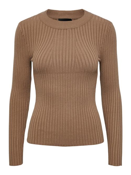 PIECES Pullover 'Crista'  brun