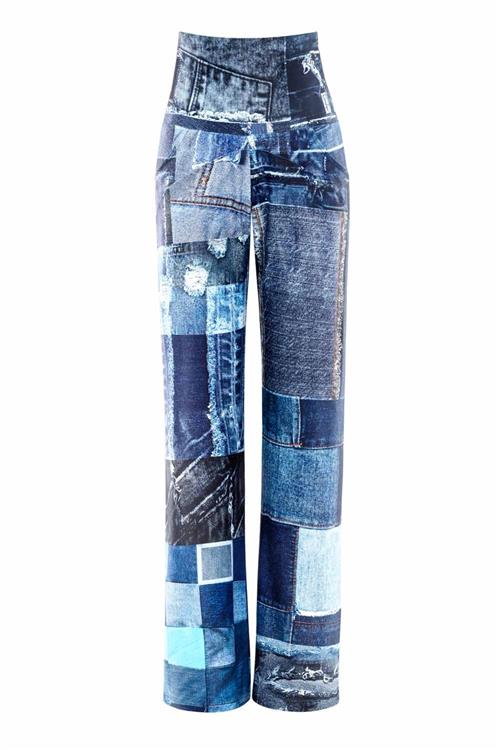 Winshape Sportsbukser 'CUL101C'  natblå / blue denim / lyseblå