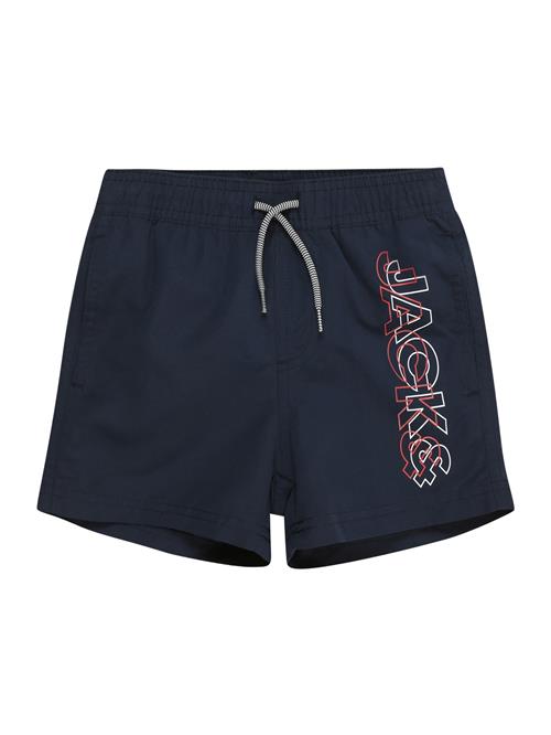 Jack & Jones Junior Badeshorts 'FIJI'  navy / rød / sort / hvid