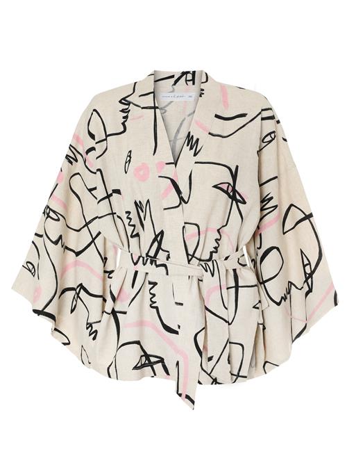 TATUUM Kimono  beige / pink / sort