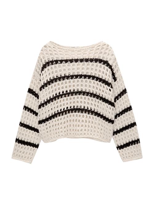 Pull&Bear Pullover  pastelgul / sort