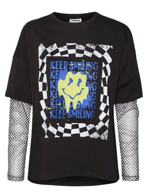 Se Noisy may Shirts  royalblå / lemon / sort / hvid ved About You