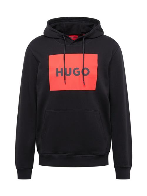 Se HUGO Sweatshirt 'Duratschi'  grenadine / sort ved About You