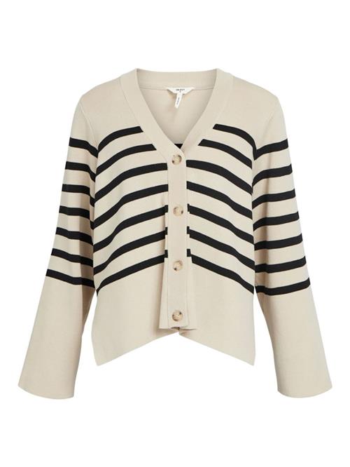 OBJECT Cardigan 'ESTER'  beige / sort