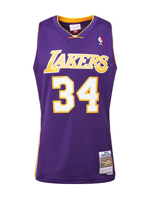 Se Mitchell & Ness Bluser & t-shirts 'LA LAKERS - NBA SWINGMAN'  gul / mørkelilla / hvid ved About You