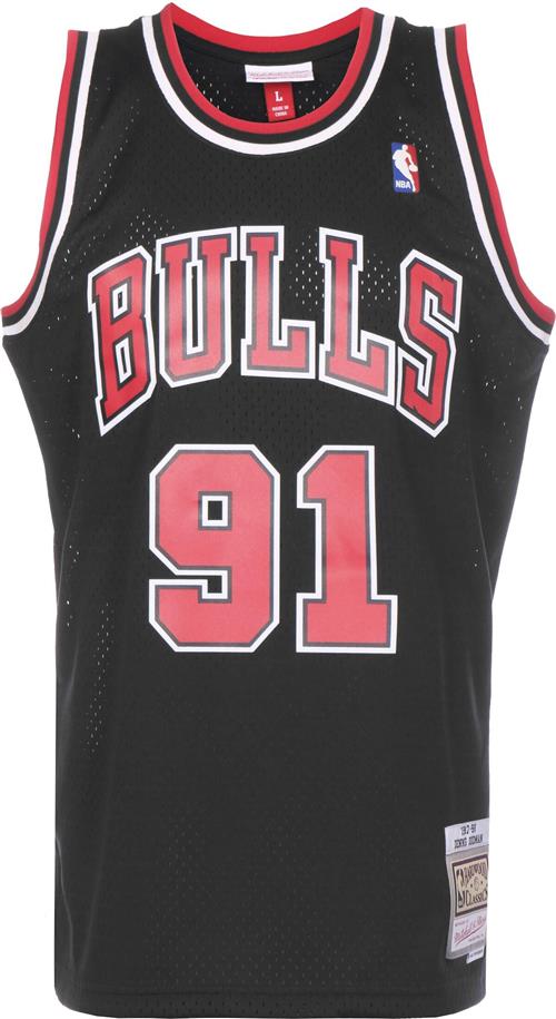 Se Mitchell & Ness Bluser & t-shirts 'Dennis Rodman'  rød / sort / hvid ved About You