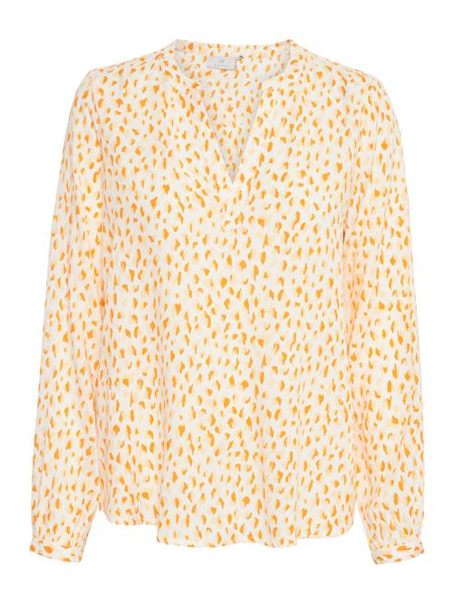 Kaffe Bluse 'Jalie'  pastelgul / orange / uldhvid