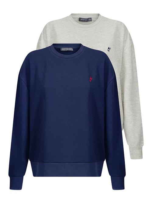 Jacey Quinn Sweatshirt  ecru / navy / rød