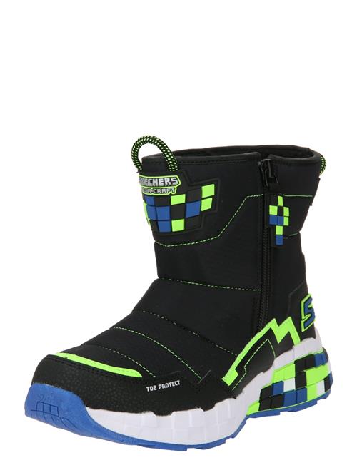 Skechers Kids Snowboots 'MEGA CRAFT CUBOFORCE'  blå / lysegrøn / sort / hvid