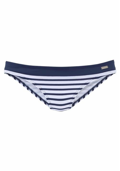 Se VENICE BEACH Bikinitrusse 'Summer'  navy / hvid ved About You