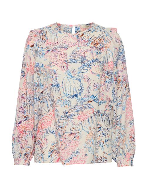 Se InWear Bluse 'Damara'  turkis / mandarin / lys pink / hvid ved About You