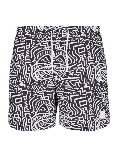 Urban Classics Badeshorts  sort / hvid