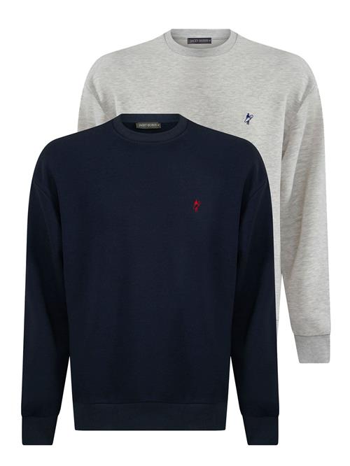 Se Jacey Quinn Sweatshirt  navy / grå ved About You