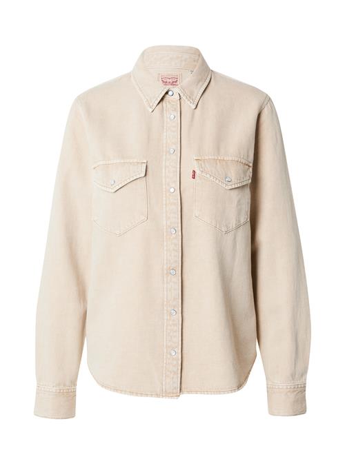 LEVI'S ® Bluse 'Essential'  lysebrun / rød