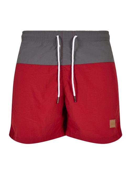 Urban Classics Badeshorts  stone / brandrød