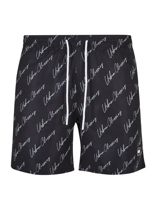 Urban Classics Badeshorts  sort / hvid