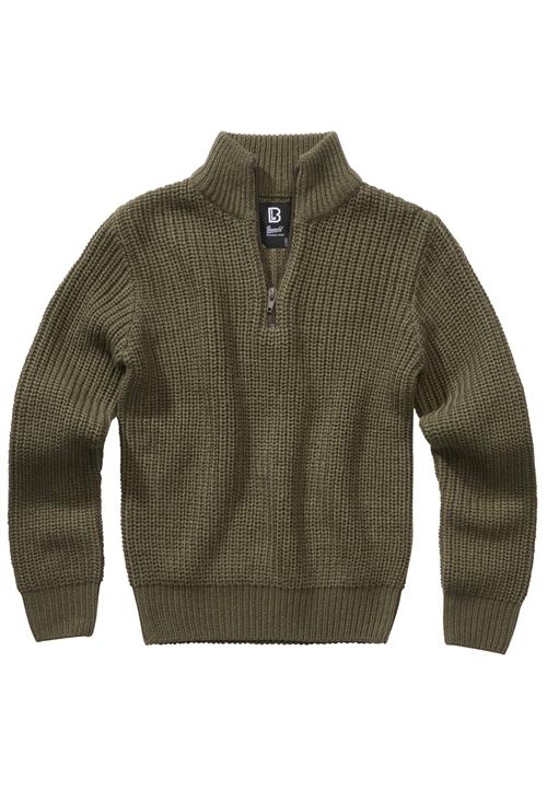 Brandit Pullover 'Marine'  oliven