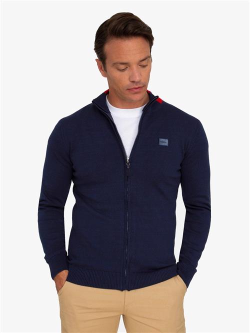 Jacey Quinn Cardigan  navy / rød / hvid