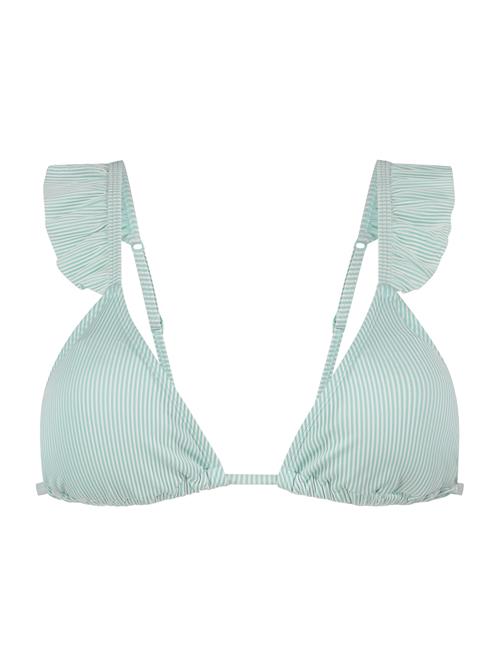 Hunkemöller Bikinioverdel 'Fiji'  lysegrøn / hvid