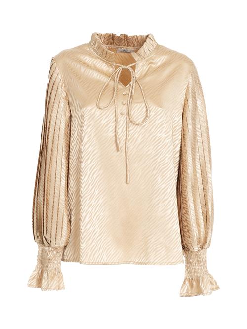 Influencer Bluse  beige / guld