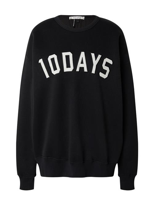 Se 10Days Sweatshirt  sort / hvid ved About You