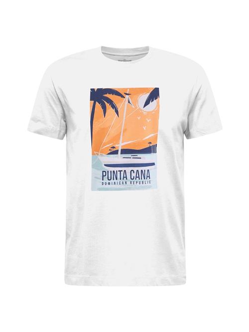 Se WESTMARK LONDON Bluser & t-shirts 'VACA PUNTA CANA'  blandingsfarvet / hvid ved About You