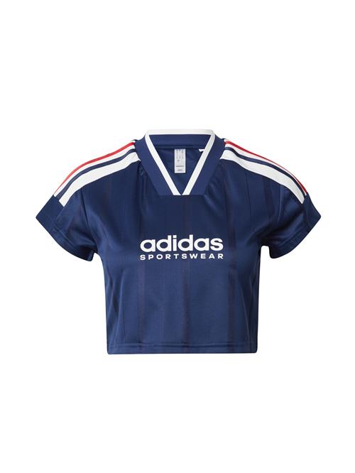 Se ADIDAS SPORTSWEAR Funktionsbluse 'Tiro'  blå / orange / rød / hvid ved About You