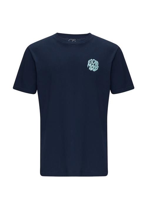 QS Bluser & t-shirts  navy / lysegrøn