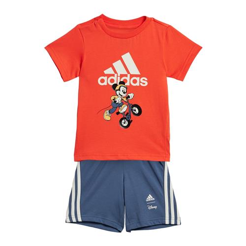 Se ADIDAS SPORTSWEAR Joggingdragt 'Disney Mickey Mouse'  mørkeblå / lys rød / sort / hvid ved About You