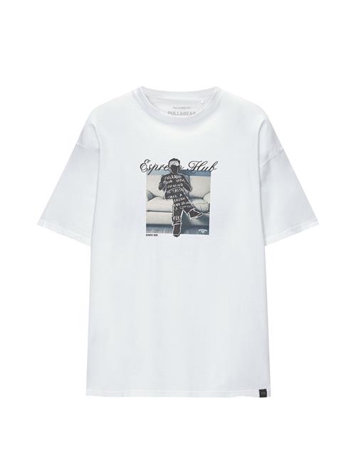 Pull&Bear Bluser & t-shirts  blå / guld / sort / hvid