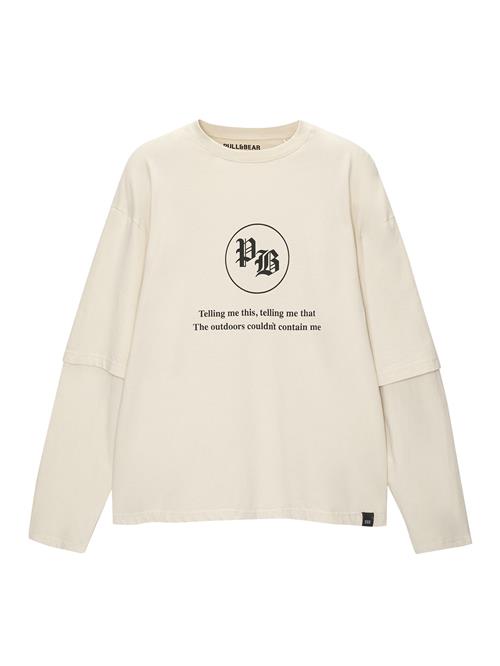 Se Pull&Bear Bluser & t-shirts  sort / offwhite ved About You