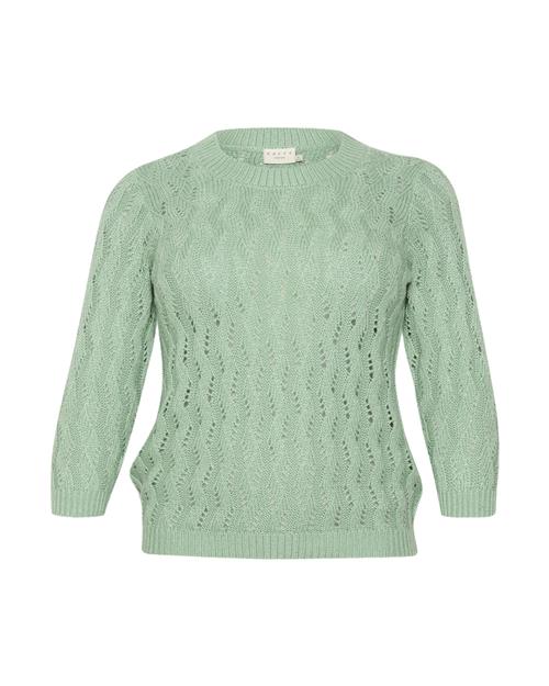 Se KAFFE CURVE Pullover 'lana'  pastelgrøn ved About You