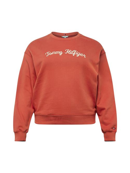 Se Tommy Hilfiger Curve Sweatshirt  lysebeige / navy / orangerød / hvid ved About You