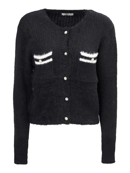 Influencer Cardigan 'Fluffly'  sort / hvid