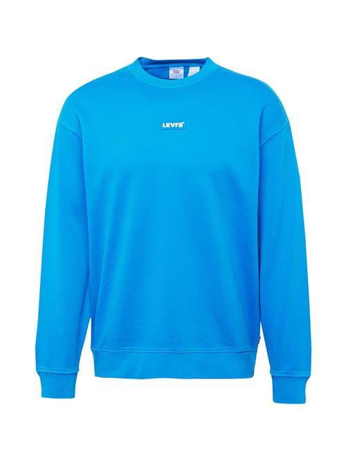 LEVI'S ® Sweatshirt 'Relaxed Baby Tab Crew'  neonblå / hvid