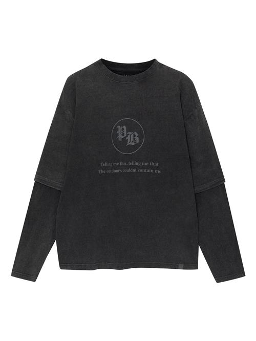 Pull&Bear Bluser & t-shirts  antracit / mørkegrå