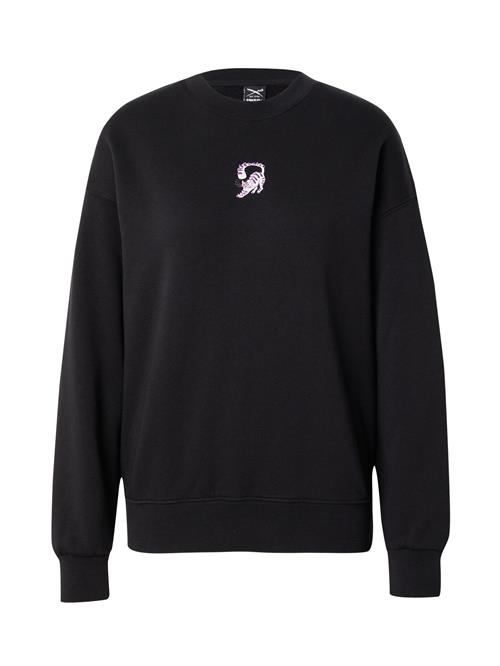 Iriedaily Sweatshirt 'Catty'  lysegrå / lilla / hindbær / sort