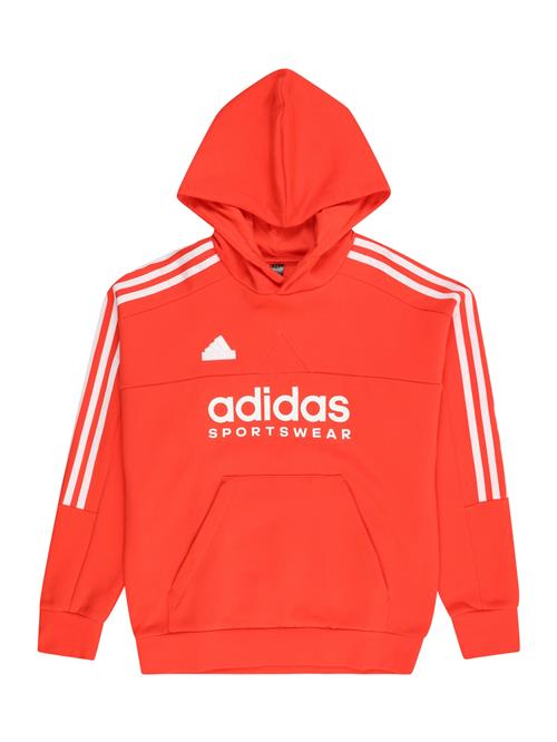 Se ADIDAS SPORTSWEAR Sportsweatshirt 'HOT'  orangerød / hvid ved About You